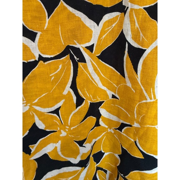 Who What Wear Revolve Yellow Floral Tropical Short Sleeve Mini Dress Size Medium - Picture 6 of 7